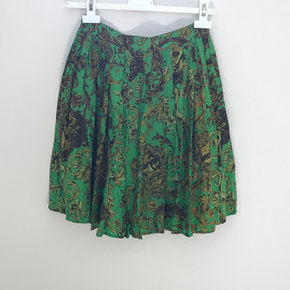 Versace Silk pleated skirt